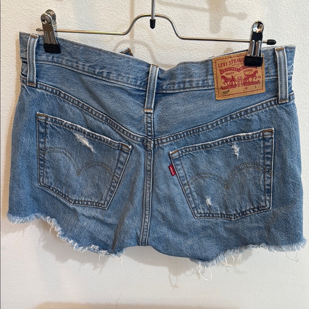 Levi's Distressed Denim Skirt